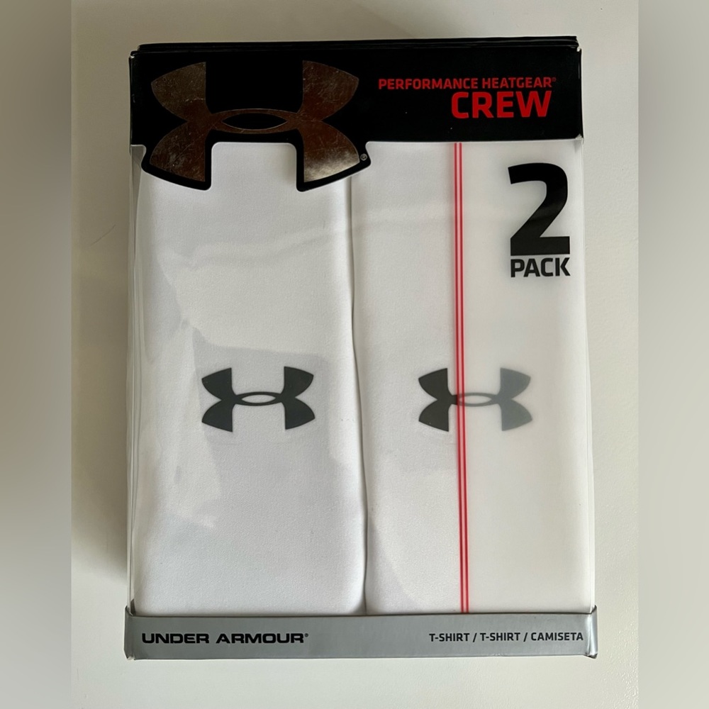 Under Armour Performance Heatgear T-Shirts | 2-pack | Crew | Large
